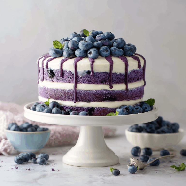 Blueberry Velvet Cake Recipe