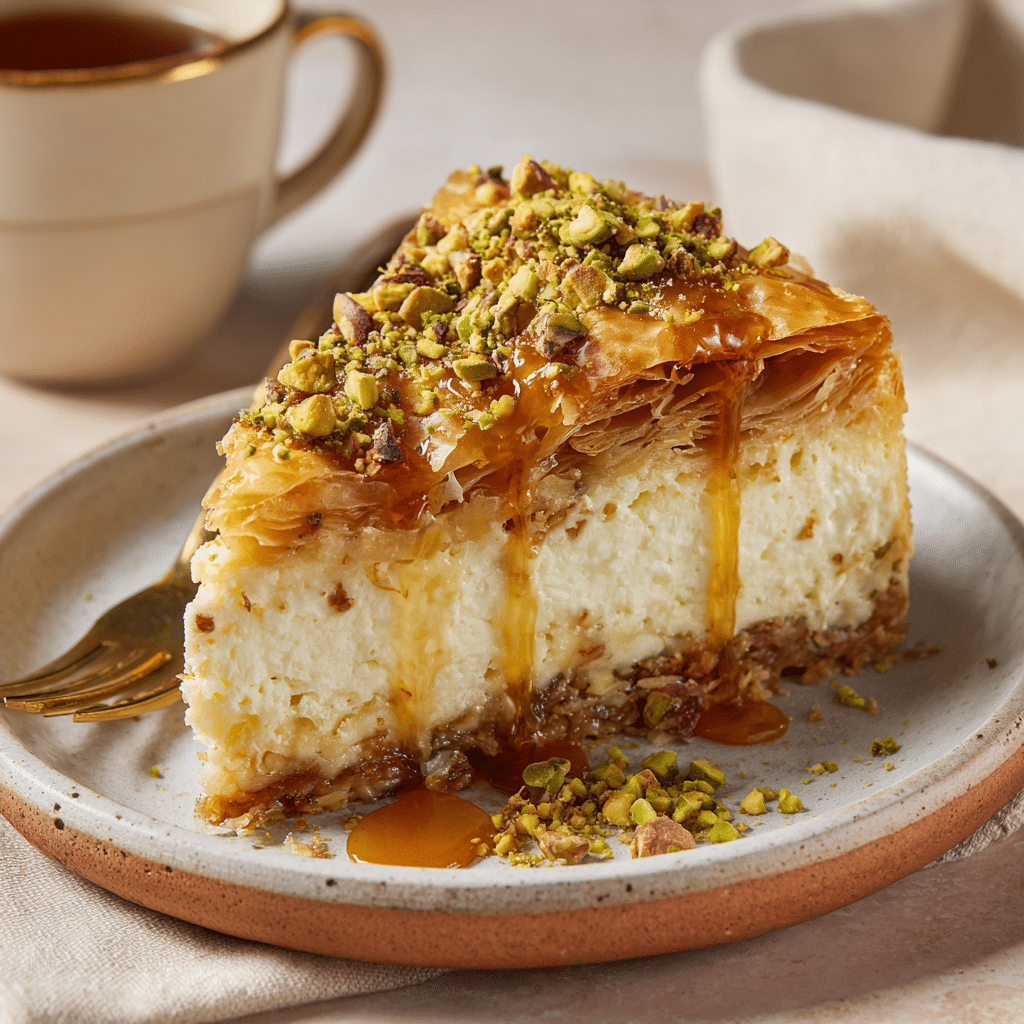Baklava Cheesecake Recipe - Recipe Image