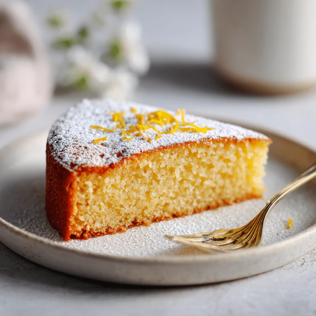 Lemon Olive Oil Cake Recipe - Recipe Image