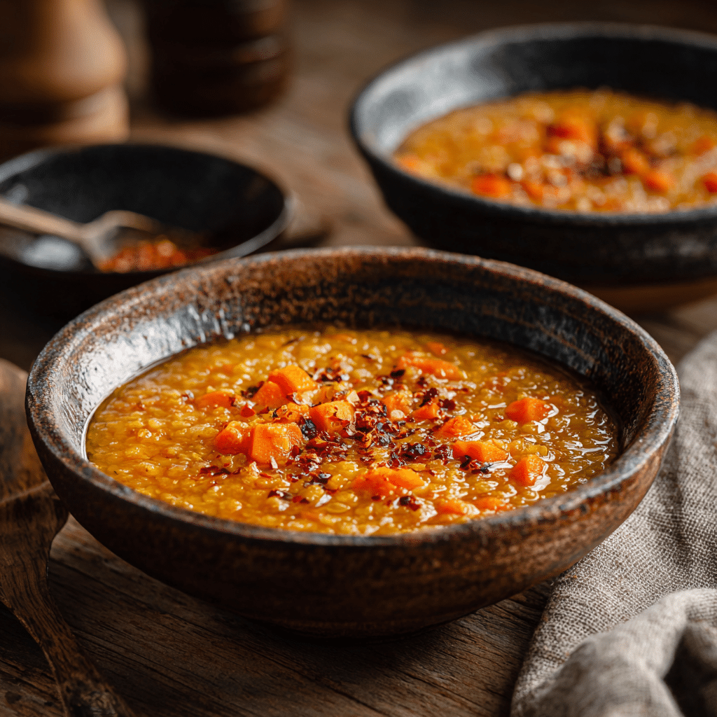 Spicy Lentil & Carrot Soup Recipe - Recipe Image