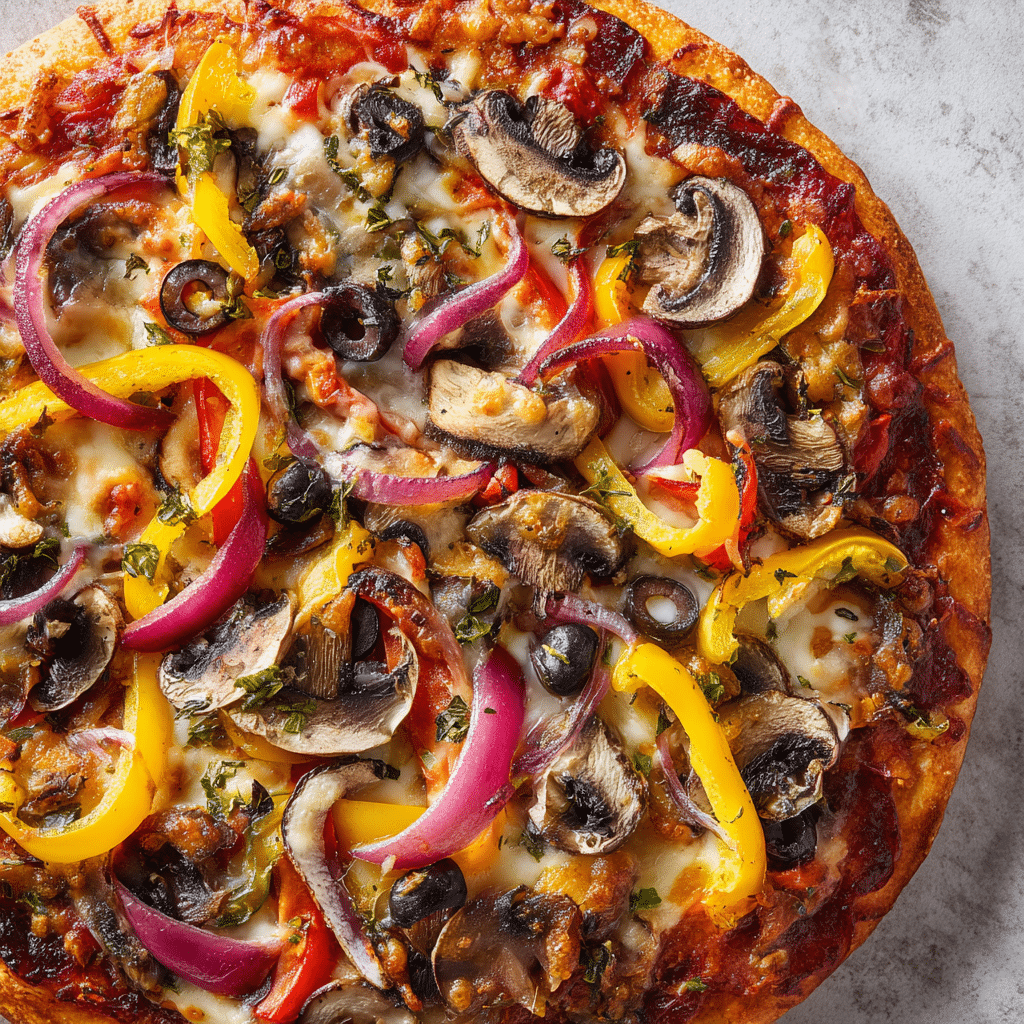 Veggie Supreme Pizza Recipe - Recipe Image