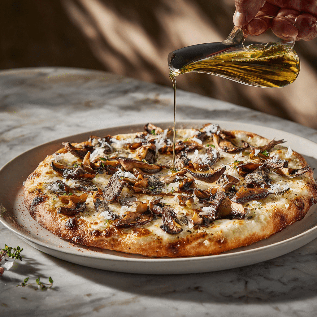 Mushroom Truffle Pizza Recipe - Recipe Image