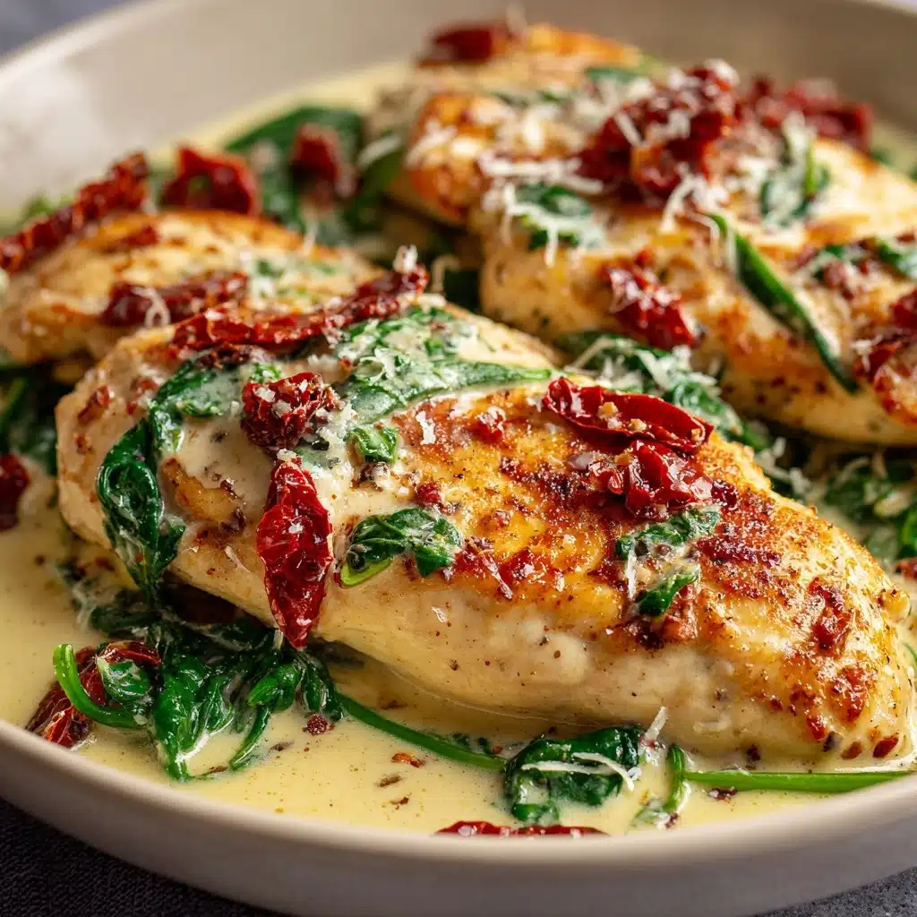 Creamy Tuscan Chicken with Spinach & Sun-Dried Tomatoes Recipe - Recipe Image