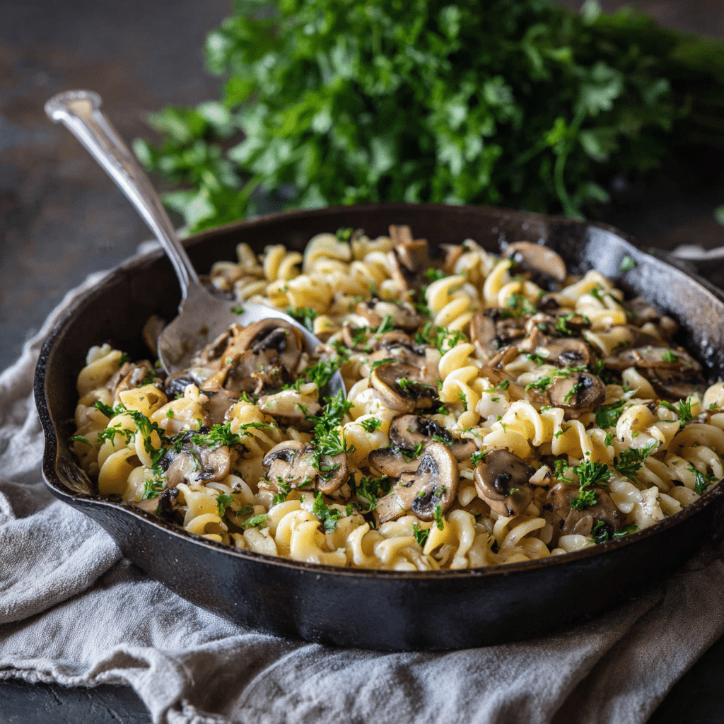 One-Pot Creamy Mushroom Pasta Recipe