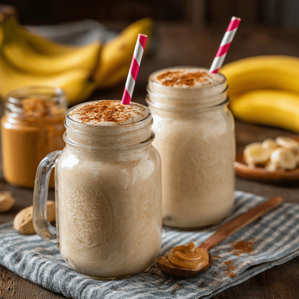 Peanut Butter Banana Smoothie Recipe - Recipe Image