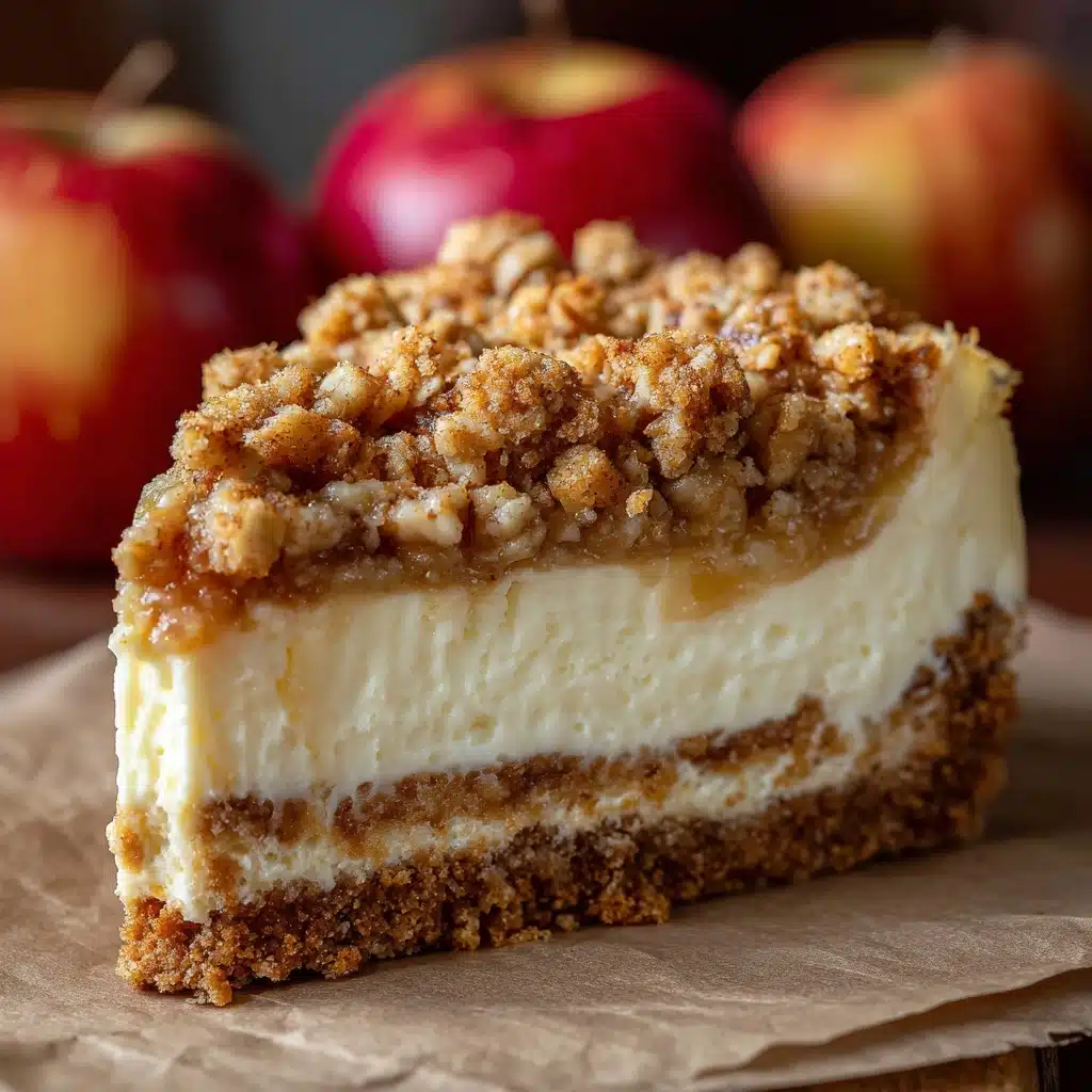 Apple Crumble Cheesecake Recipe - Recipe Image