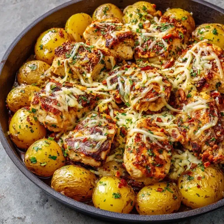 Garlic Parmesan Chicken and Potatoes (One-Pan Dinner) Recipe