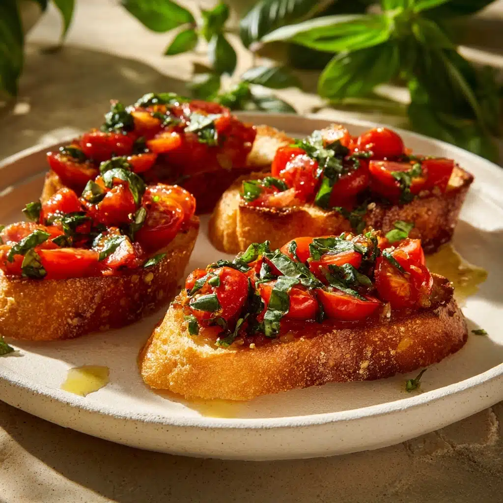 Roasted Garlic and Tomato Bruschetta Recipe - Recipe Image