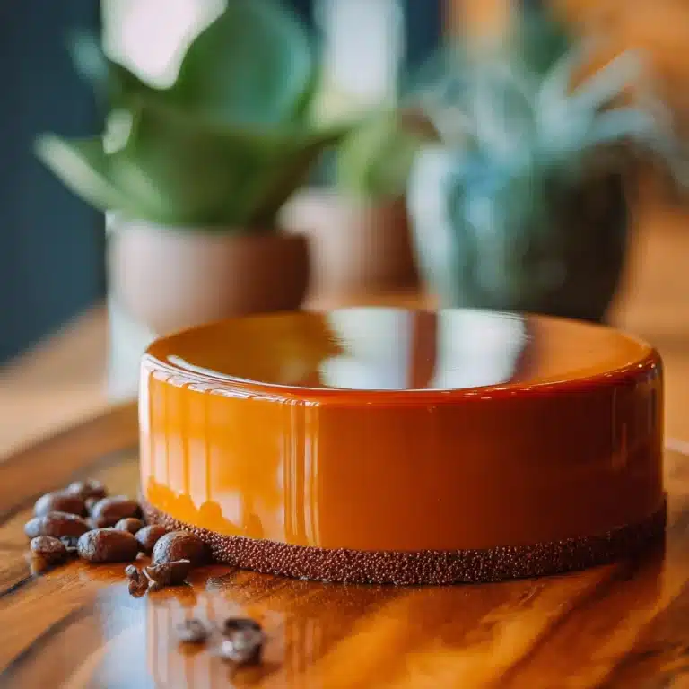 Caramel and coffee entremet Recipe