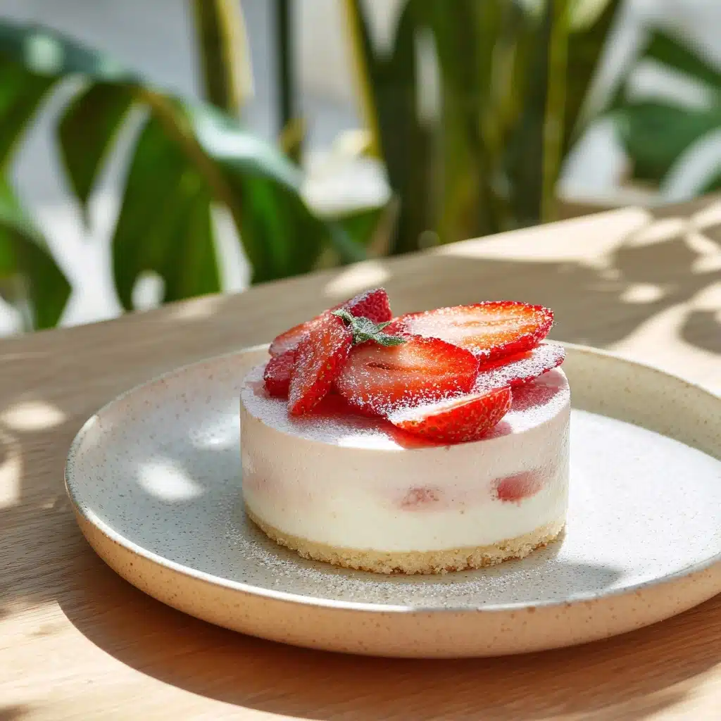 Strawberries, yogurt and mascarpone mini entremets Recipe - Recipe Image