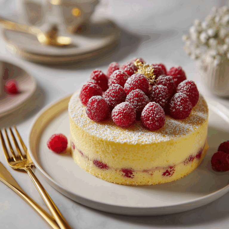 Lemon Raspberry Torte Recipe
