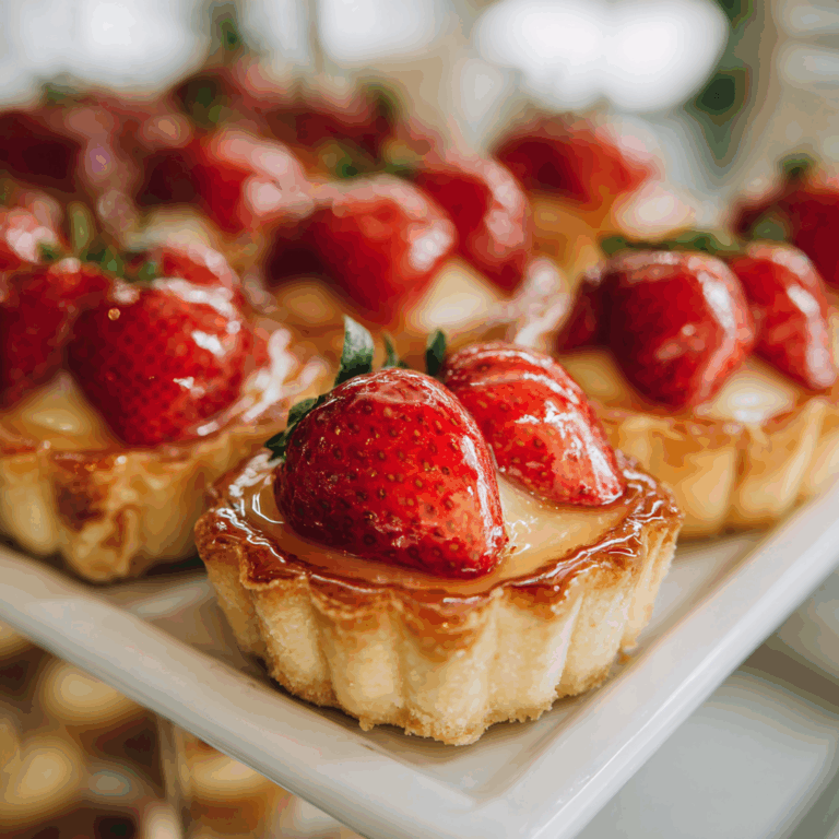Mini Strawberry Custard Tarts Recipe