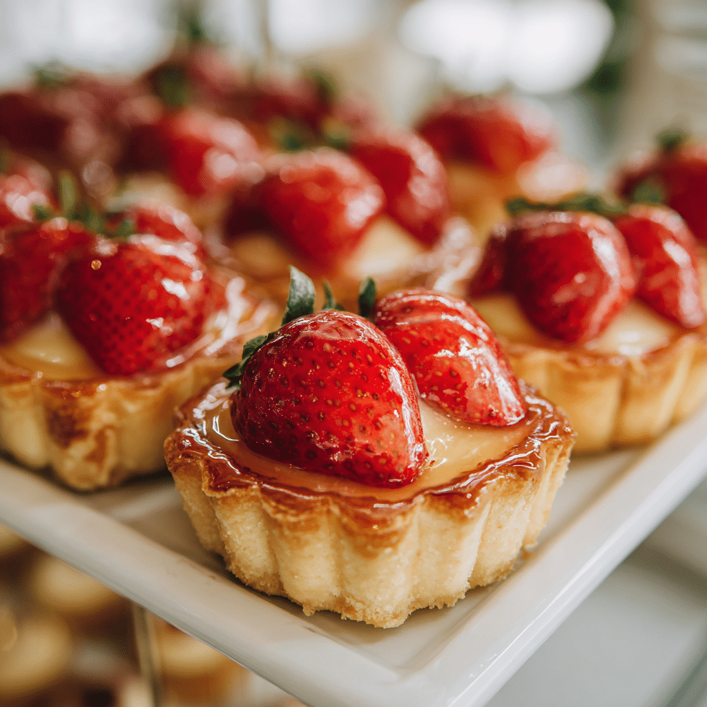Mini Strawberry Custard Tarts Recipe
