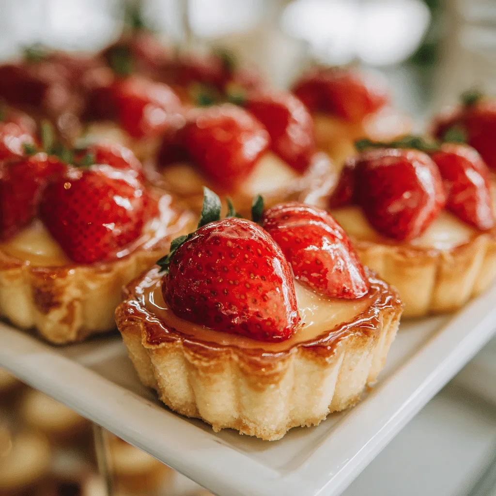 Mini Strawberry Custard Tarts Recipe
