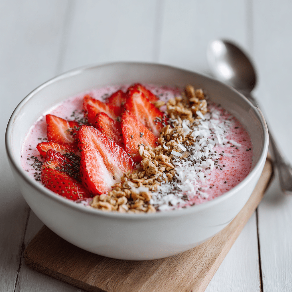 Strawberry Smoothie Bowl Recipe - Recipe Image