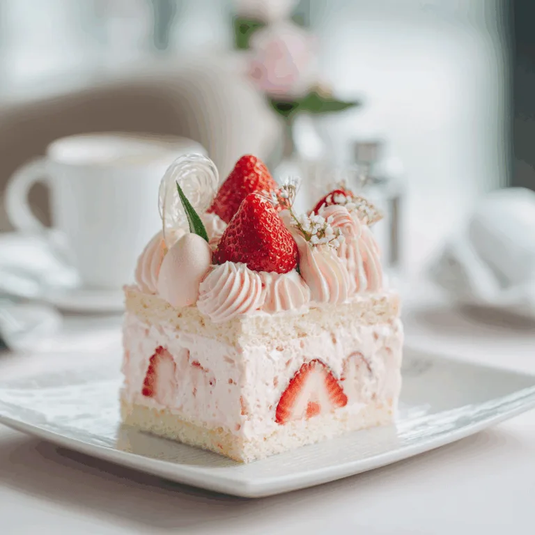 Strawberry Vanilla Birthday Cake Recipe