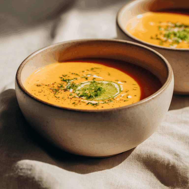 Creamy Carrot Ginger Soup Recipe