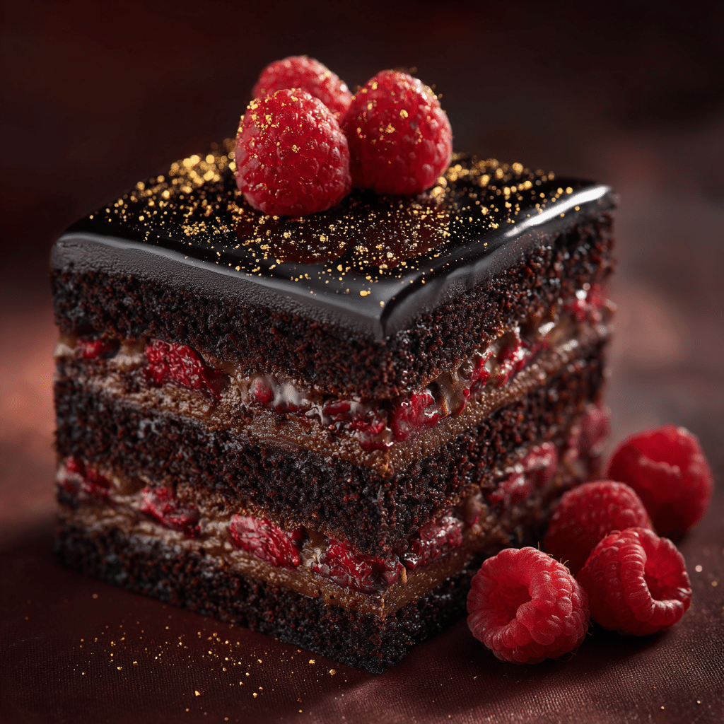 Black Raspberry Truffle Cake Recipe - Recipe Image