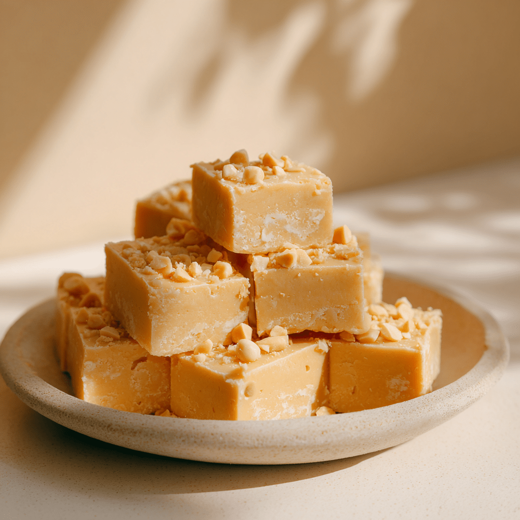 Creamy Peanut Butter Fudge (Low Sugar Version) Recipe - Recipe Image