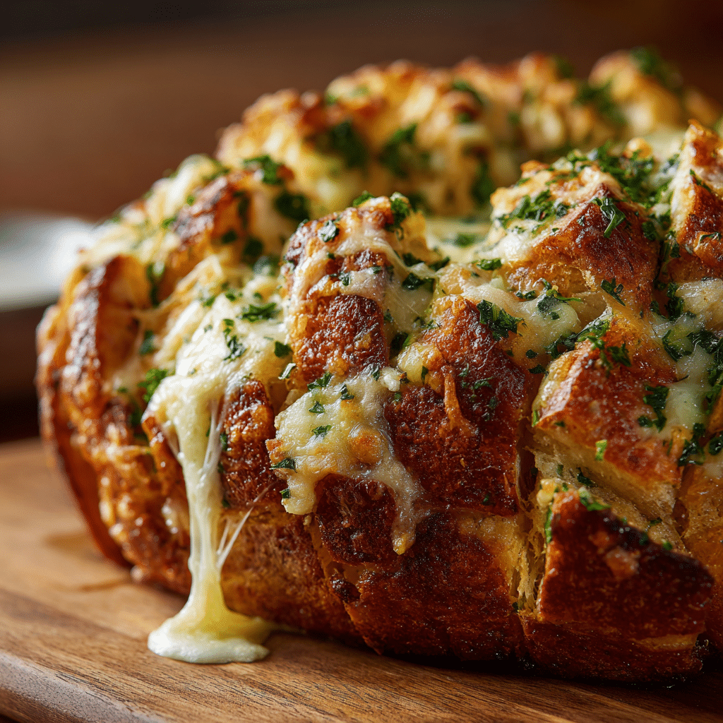Cheesy Garlic Pull-Apart Bread Recipe
