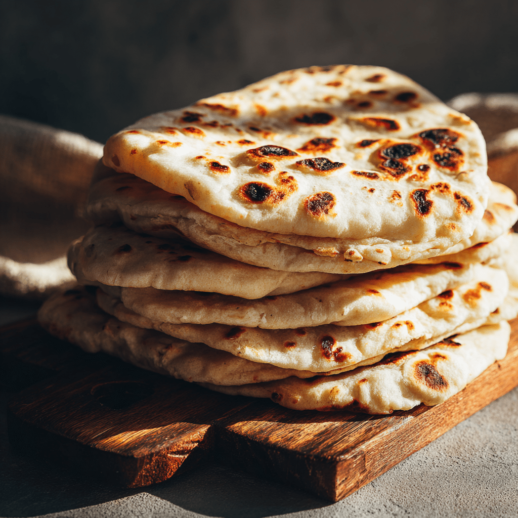 Flatbread with Yogurt (Quick No-Yeast) Recipe - Recipe Image