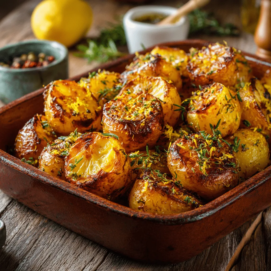 Lemon Herb Roasted Potatoes Recipe