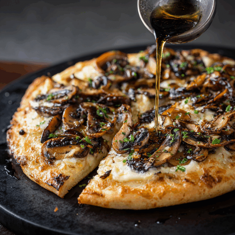 Creamy Mushroom Truffle Pizza Recipe