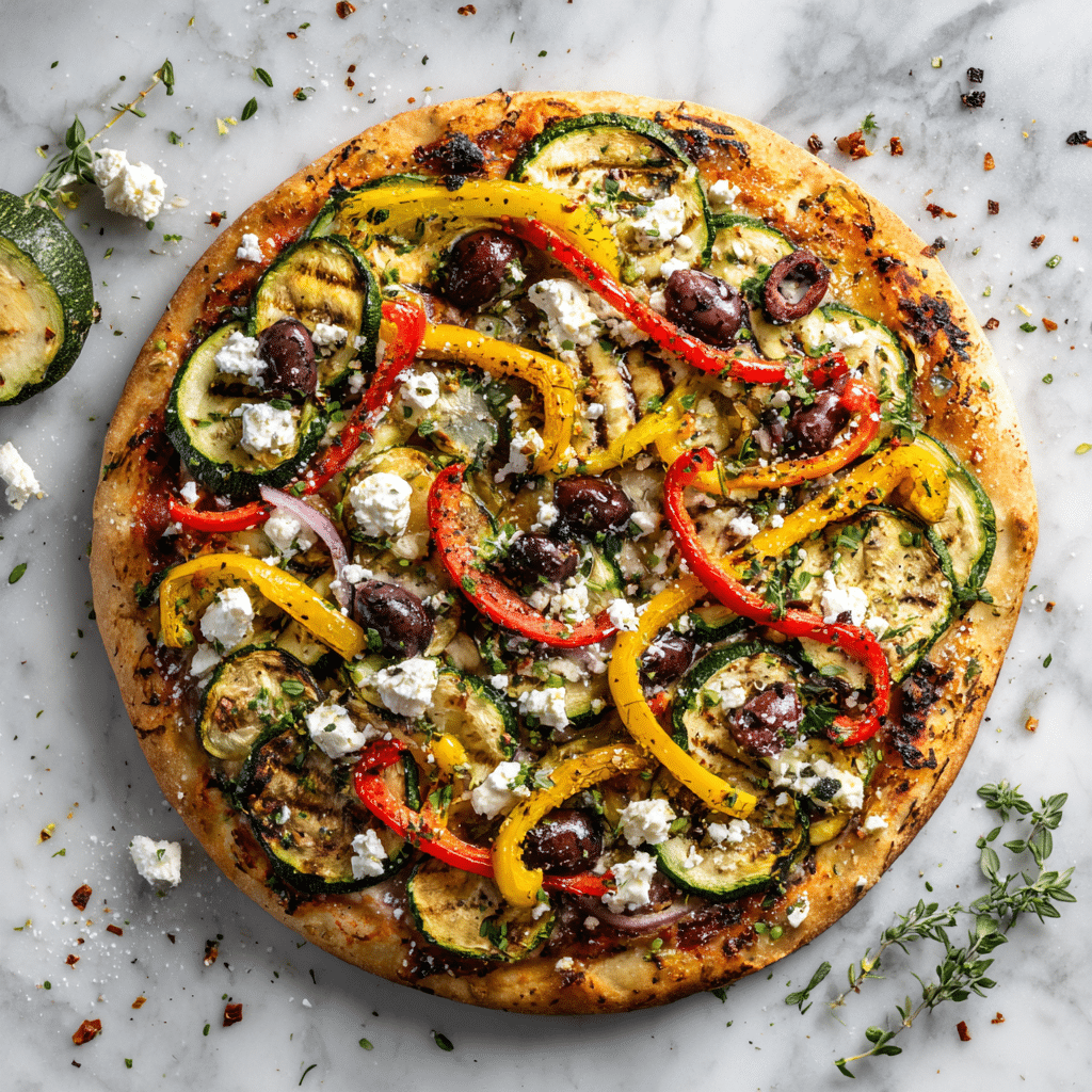 Mediterranean Veggie Pizza Recipe