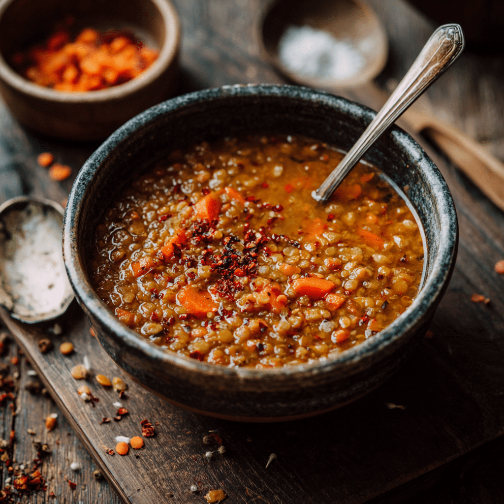 Spicy Lentil & Carrot Soup Recipe