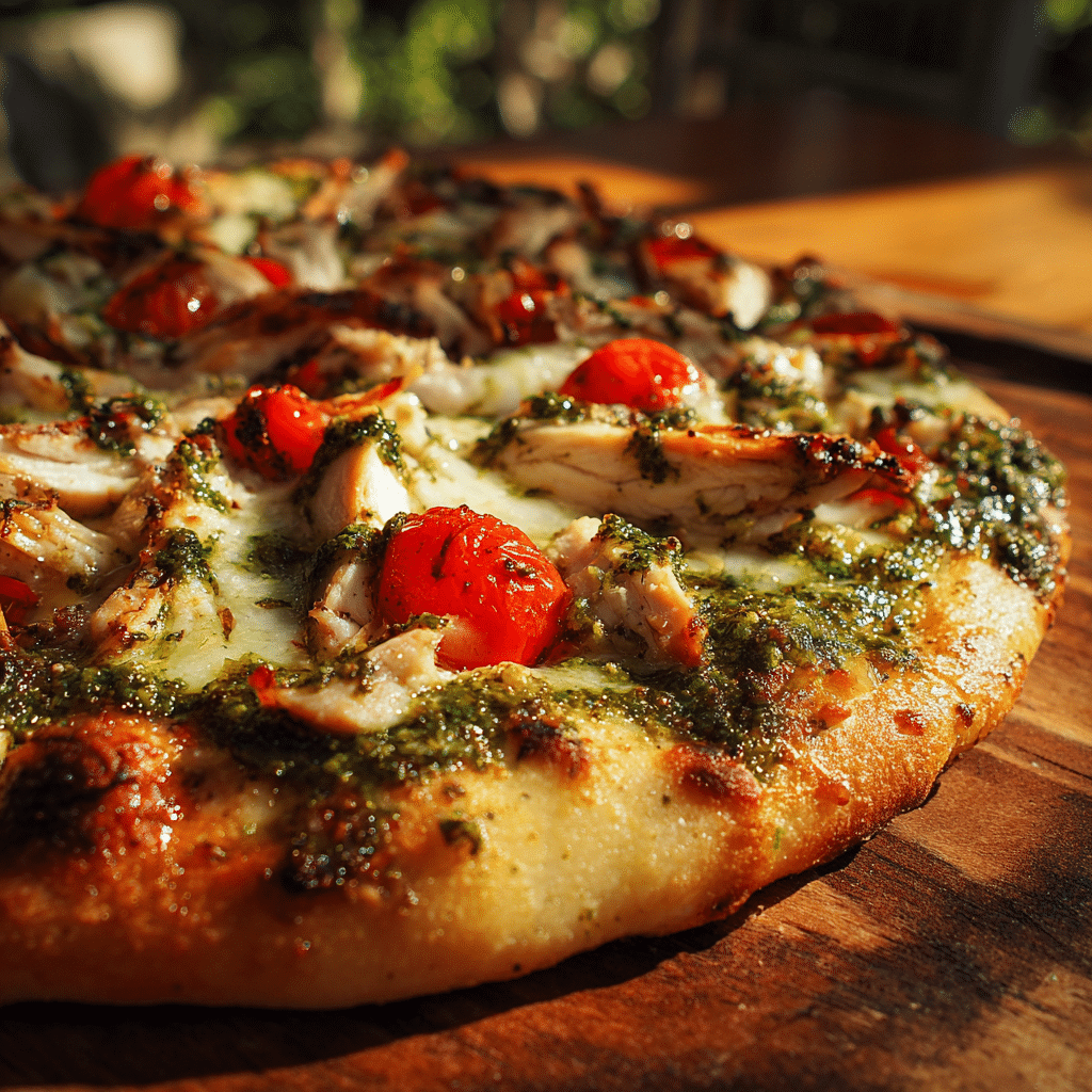 Pesto Chicken Pizza Recipe