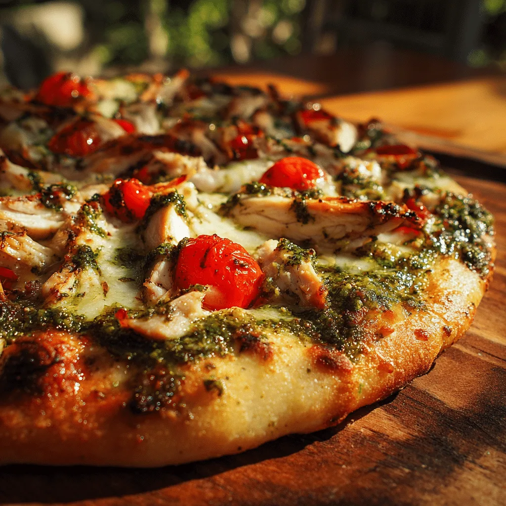 Pesto Chicken Pizza Recipe