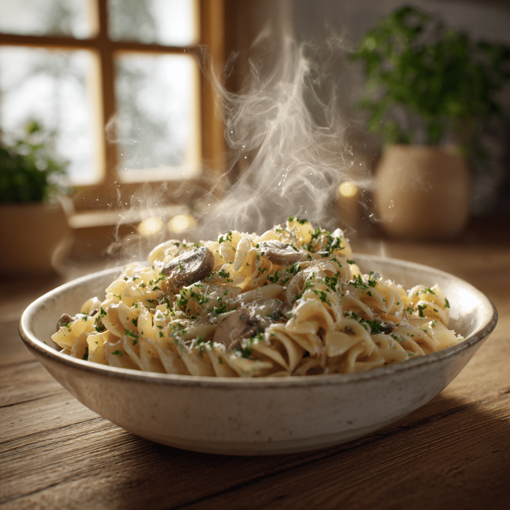 Creamy Mushroom Pasta Recipe - Recipe Image