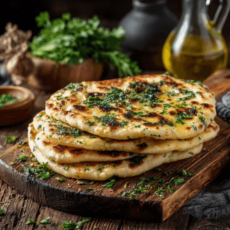 Herb Garlic Flatbread Recipe