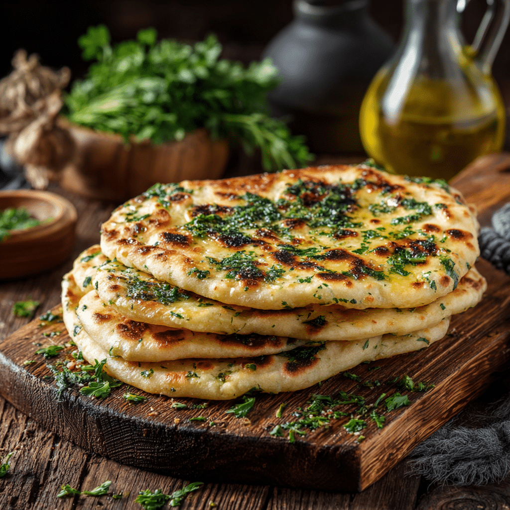 Herb Garlic Flatbread Recipe