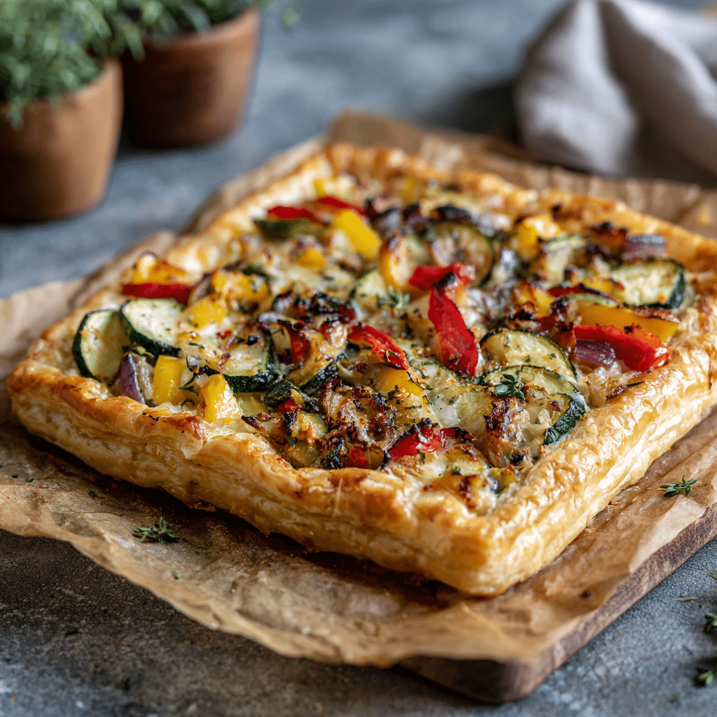 Roasted Veggie Tart Recipe - Recipe Image