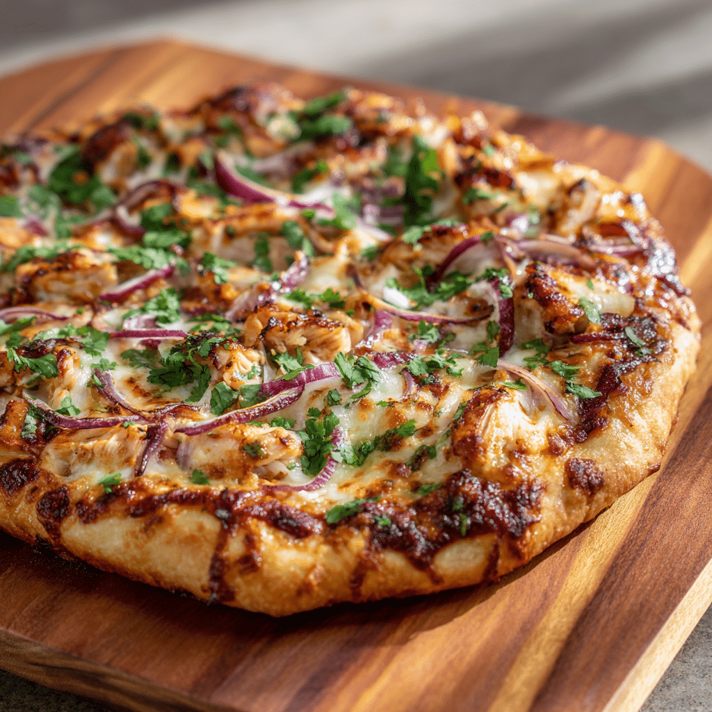 BBQ Chicken Pizza Recipe - Recipe Image