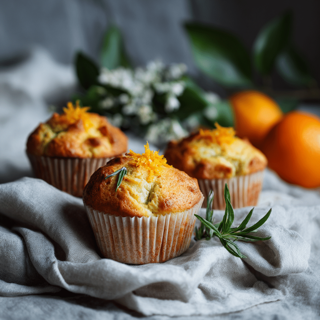 Orange and Cardamom Muffins Recipe - Recipe Image