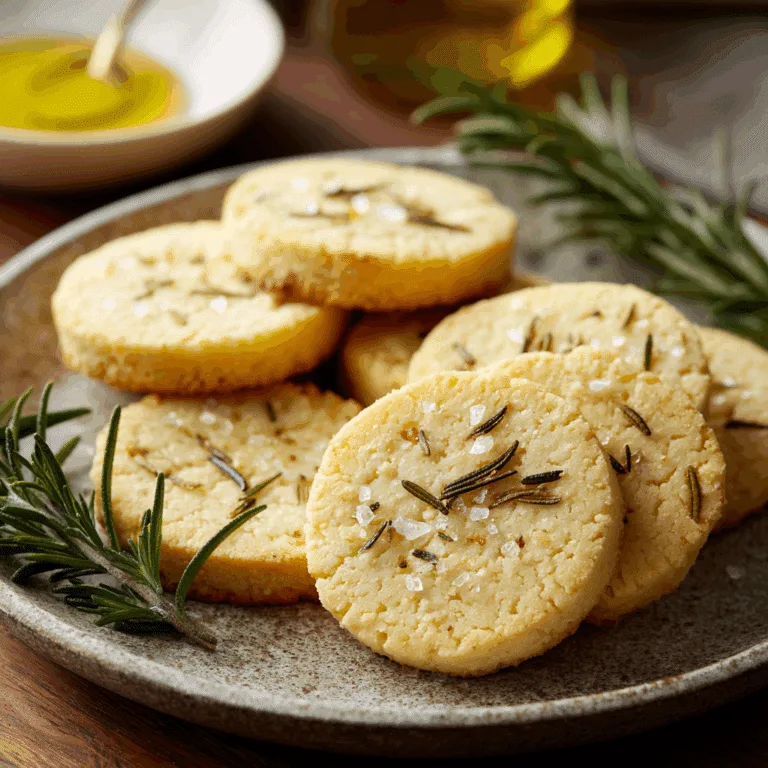 Rosemary Olive Oil Shortbread Recipe