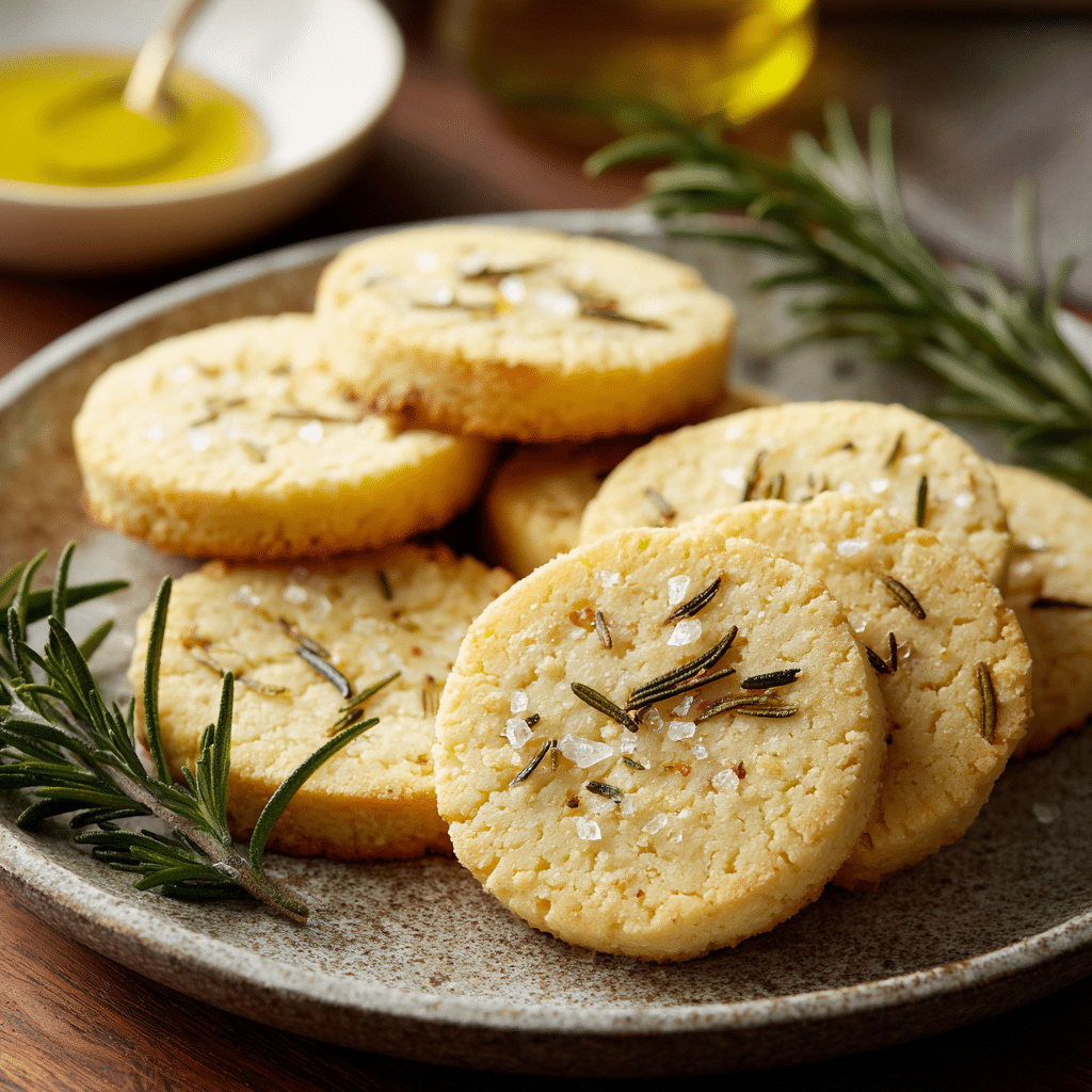 Rosemary Olive Oil Shortbread Recipe