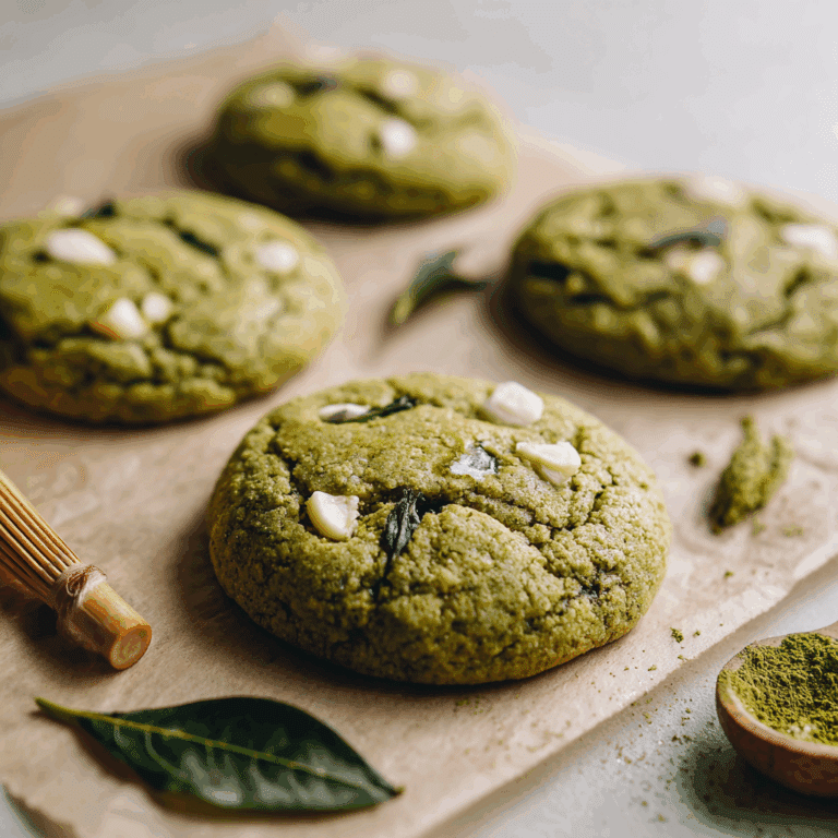 Matcha White Chocolate Cookies