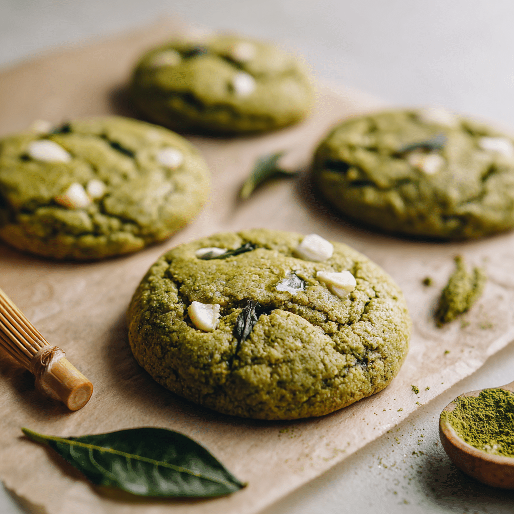 Matcha White Chocolate Cookies