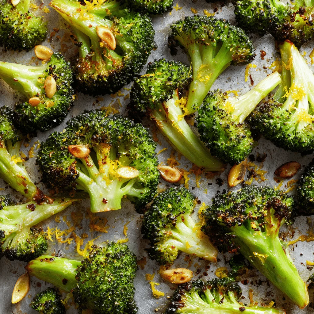 Roasted Broccoli with Garlic & Lemon