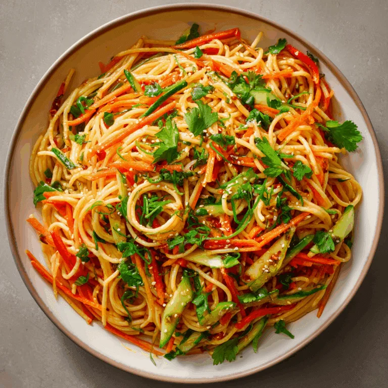 Spicy Thai Spaghetti Salad