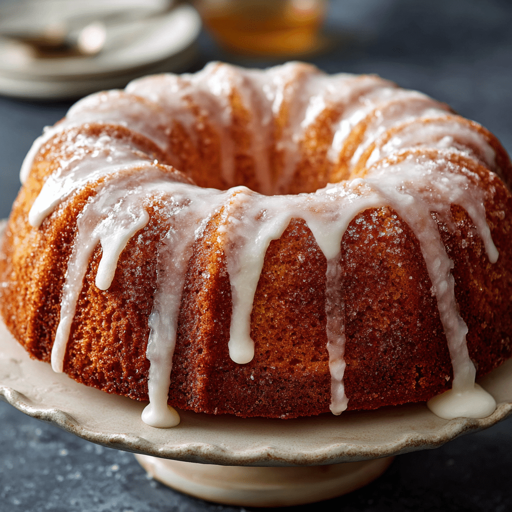 Glazed Old Fashioned Doughnut Cake