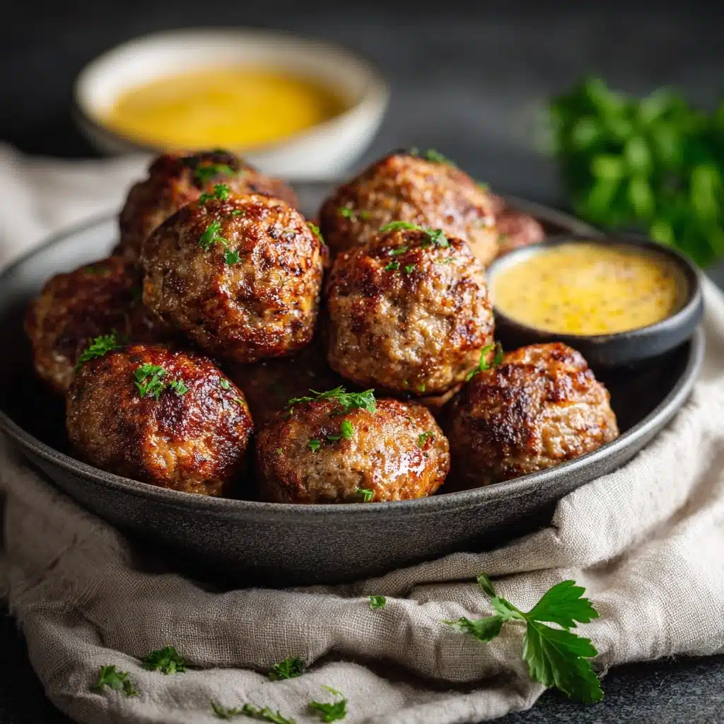 Juicy Baked Chicken Meatballs (I make this every week) Recipe