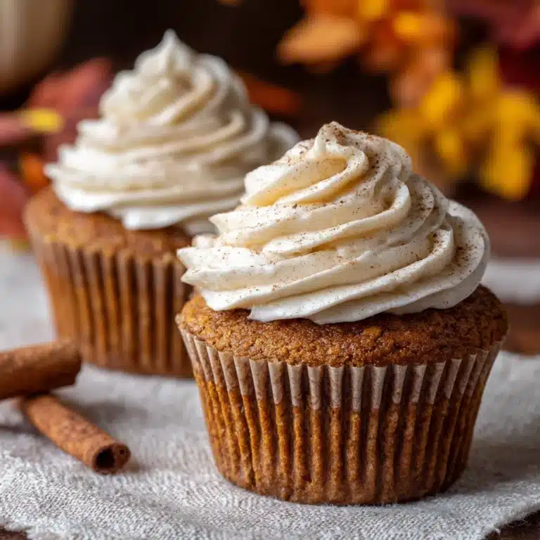 Pumpkin Spice Cupcakes with Cream Cheese Frosting