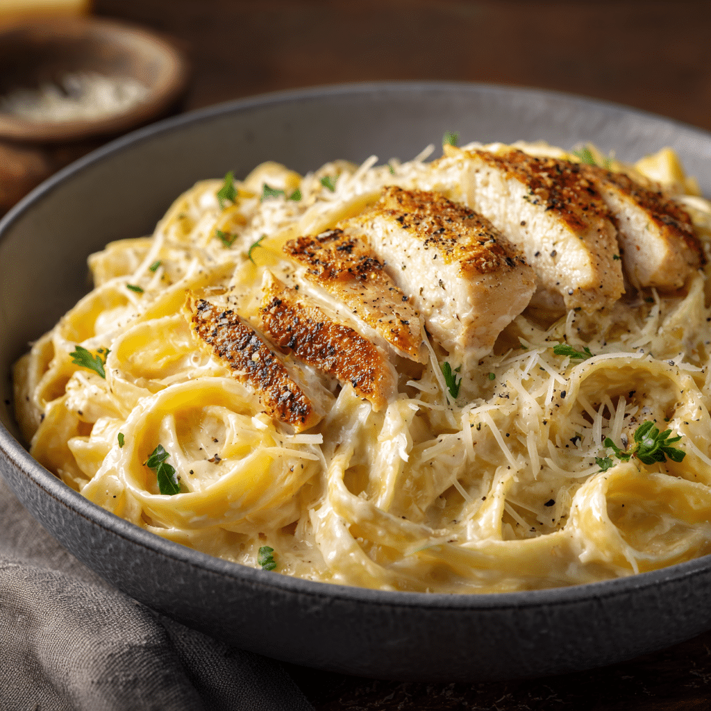 Creamy Chicken Alfredo Pasta Recipe - Recipe Image