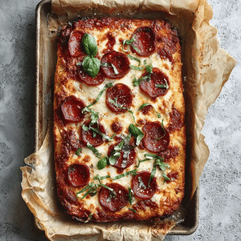 Crispy Sheet Pan Pizza Recipe
