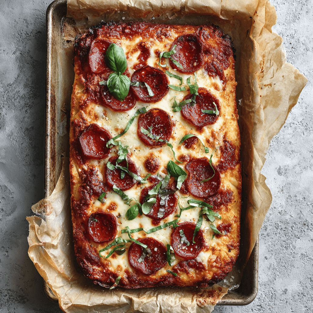 Crispy Sheet Pan Pizza Recipe