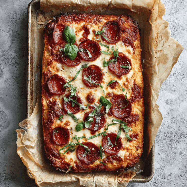 Crispy Sheet Pan Pizza Recipe